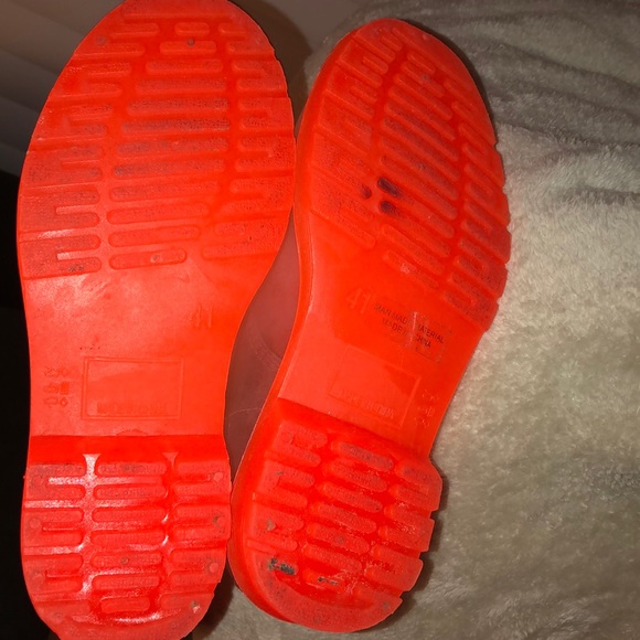 See-Through Orange Boots - Picture 2 of 3